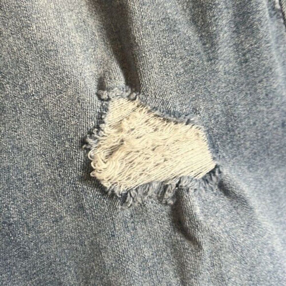 Kenneth Cole Raw Hem "Jess" Distressed Skinny Jean 12 - Picture 9 of 16
